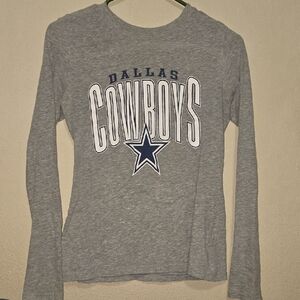 Dallas Cowboys Women's Gray Long Sleeve Tee